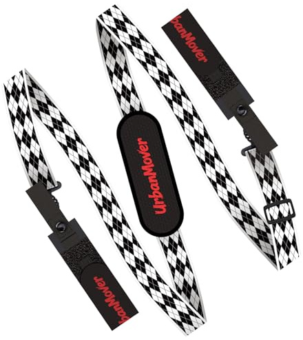 UrbanMover Sangle Porte de Ski et Bâton avec Motif Panda, Sangle de Transport pour Femmes,Hommes, Enfants Bandoulière Réglable pour Transport Pratique du Matériel de Ski en Cadeau