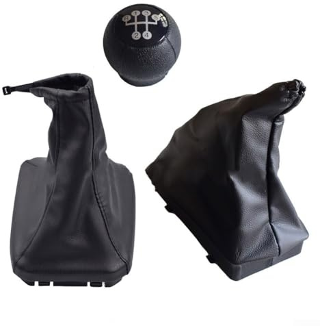 LatoYard 3 Stück Auto Schaltknauf Schaltsack Schaltsack Handbremse Staubschutz Set für Opel Corsa C Tigra B Combo C (2004-2009)