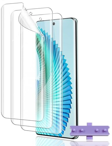 Euukzzea 3 Piezas Protector de Pantalla para Honor Magic 6 Lite 5G, Película de Hidrogel Flexible HD, Reparar Automáticamente, Antihuellas, Sin Burbujas, Transparente, Ultra Resistente