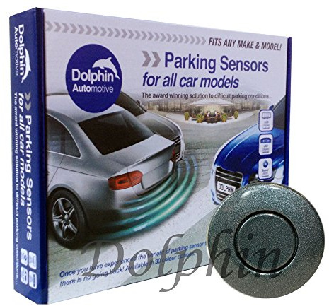 Dolphin Automotive DPS400 Reverse Parking Sensors Auto Express Award Winning In 32 Colours 4 Ultrasonic Radar Sensors Kit Audio Alert System Matt & Gloss Black +30 More Colours (Bottle Green)