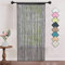 HSYLYM String Curtains Dense Decorative Use Single Door Curtain for Windows,Black,90 x 200 cm