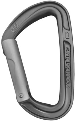 Alukarabiner COLT (Schnappkarabiner) - Singing Rock, Farbe:schwarz, Größe:Straight