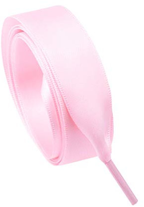 Goodlace 2cm de large, lacets de chaussures de plates, lacets de satin, 140CM Rose