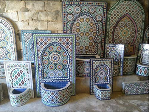 Brunnen Mosaik Auftragsarbeit verschiedene Größen