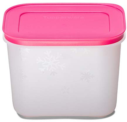 Tupperware Congelador de plástico Mates Gen II 1.1L 1pc (rosa, blanco)