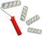Home Profis Komplett-Set – 4x BW.018 Beschichtungs-Walze (18cm) + 1x RH.018 Rollenhalter (18cm) fusselfrei für Epoxid-Harz Boden-Beschichtung