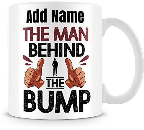 MUGGZ Dad Mug Personalised Gift - The Man Behind The Bump