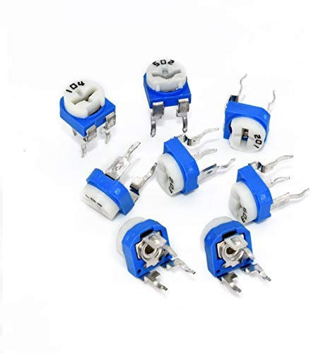 E-Projects - 10k Ohm Variable Resistor Trimmer Pot, Top Adjustment Potentiometer (Pack of 25)
