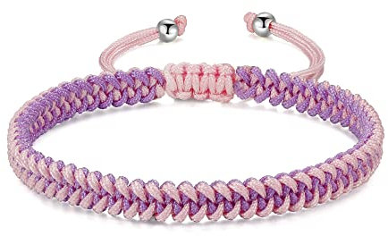 JENDEAR SHINE Geflochtenes Seil Armband Damen Herren, Mädchen Jungen Geburtstag Freundschaft Paar Geschenke Handgemachter Schmuck