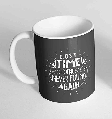 Lost Time Novelty Ceramic Cup Gift Tea Coffee Mug 129 (Mug + Coaster)