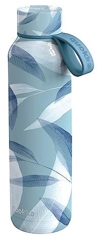 QUOKKA BOTELLA TERMO ACERO INOXIDABLE SOLID CON COLGADOR BLUE WIND 630 ML