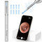 VITCOCO Otoscopio, 1920P 3,5mm Pulitore Orecchie, Pulizia Orecchie con 6 Luci LED, Pulisci Orecchie con Telecamera per iPhone iPad e Android(Argento)
