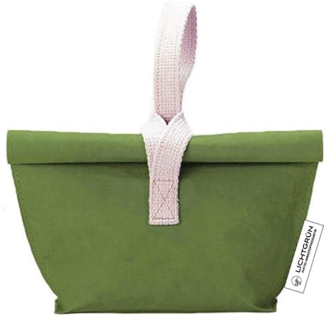 Kulturtasche & Aufbewahrungskorb von LICHTGRÜN® | Strapazierfähig & Wasserfest aus Veganem Leder zum Aufhängen | 0% Plastik, Oeko-Tex Standard 100, FSC-Zertifiziert, Recyclebar