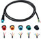 baluoqi Verlängerungskabel 2Pin/3Pin/4Pin/5Pin/6Pin wasserdichter Stecker mit einem einzelnen Stecker DIY Ebike Linie für elektrisches Fahrrad Licht/Ebrake/Anzeige Ebike Teile (4Pin männlich)