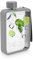 Botella de Agua de Vidrio Plano, Botellas de Agua Portátiles Delgadas, Aisladas, a Prueba de Fugas, Transparente, Cuadrada, Portátil, A5, Botella de Agua de Papel, 380 Ml, para (Gris)