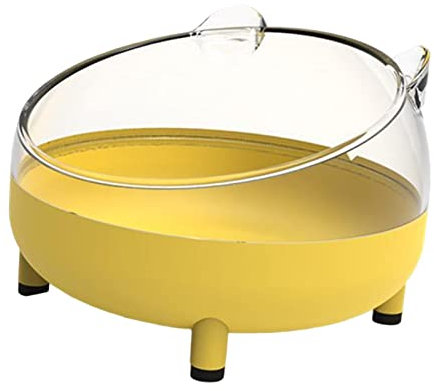 predolo Hamster Sandbad Box Badewanne Käfig Toilette Sandbad Container Kleintier Badehaus für Igel, Ratte, Eichhörnchen, Haustier Lebensraum Zubehör, GELB