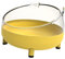 predolo Hamster Sandbad Box Badewanne Käfig Toilette Sandbad Container Kleintier Badehaus für Igel, Ratte, Eichhörnchen, Haustier Lebensraum Zubehör, GELB