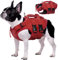 Kuoser Hunde Schwimmweste für kleine mittel große Hunde, Verstellbar & Ripstop Hunde Rettungsweste mit Rettungsgrif, Hoher Schwimmfähigkeit Haustier Lebensretter Welpen Badeanzüge für Strand Red S