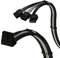LINKUP - Cavo di Alimentazione PCIE 5.0 Angolo Sinistro 16Pin (12+4) to 3x8Pin | 16AWG Rivestito | Compatibile con GPU RTX50 & RTX40 & RTX30 FE | Progettato solo per PSU Corsair/ThermalTake | 70cm