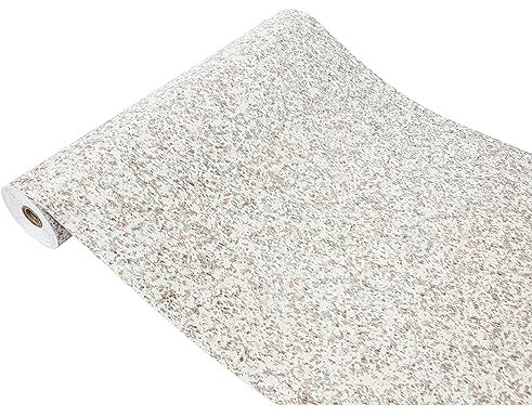 DecoMeister Klebefolie Möbel 67,5x740 cm | Selbstklebende Möbelfolie in Stein-, Marmor- und Betonoptik | Folie für Möbel wasserfest und leicht anzubringen für Küche und Bad | Granit Grau/Beige