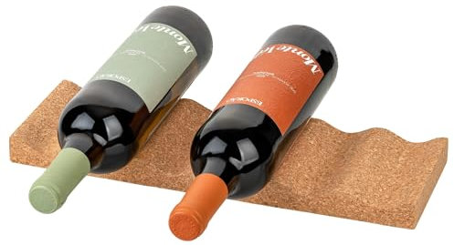 Flaschenhalter aus Kork für Wein, Bier, Öl, Spirituosen, Likör | Weinflaschenhalter | Glasflaschen-Lagerhilfe aus Naturkork | Weinregal für Bar, Theke, Weinkeller, Küche, Esszimmer