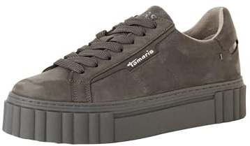 Tamaris Damen Sneaker bequem; Anthracite, EU 37