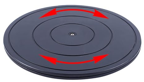 WORDFUN 16in Bonsai Tree Turntable, 360 Degree Rotating Platform, Lazy Susan Plastic Swivel Turntable With Steel Ball Bearings, Rotating Swivel Display Stand, Spray Paint Turntable