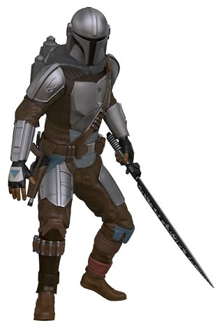 Hallmark Keepsake Weihnachtsschmuck 2024, Star Wars: The Mandalorian Wielding The Darksaber, Geschenke für Star Wars Fans