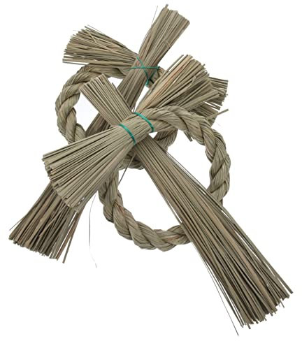 Alipis 2 Pièces Guirlande Murale de Noël materiel de Bricolage Accessoire Bricolage matériau de Couronne de Paille Japonaise matériel de Couronne de Bricolage Ornement Anneaux Pendaison