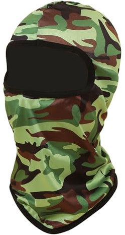 Sturmhaube,Sturmhaube Motorrad,Sturmmaske,Balaclava,Moped Zubehör,Motorrad Zubehör,Gesichtsschutz,Skimaske,Motorradhelm Überzug,Fahrradmütze,Winddichte Skimaske,Grün Und Gelb Tarnfarben (1 Stk)