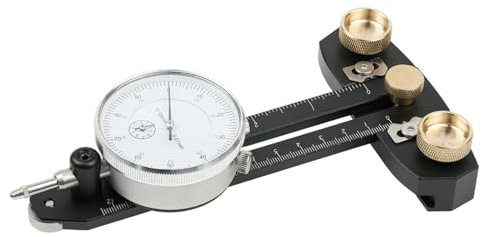 Baoblaze Table Saw Gauge Calibration Tool Functional Cutting Jig Accurate Dial Indicator Gauge Alignment Jig for Woodworking Band Saws