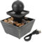 Luxshiny Fuente Decorativa De Mesa Agua Corriente Estilo Chino para Oficina y Hogar Sin Batería Fuente De Caída para Decoración Interior