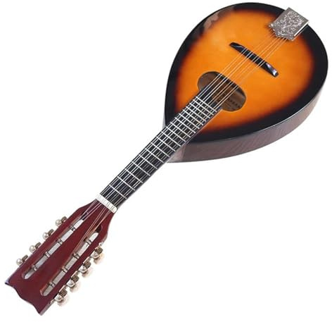 Mandoline Instrument De Musique Guitare Mandoline À 8 Cordes Instrument Mélodique Classique Sunburst Pour Débutants Et Adultes Avec Sac