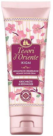 Tesori d'Oriente | Cremedusche Ikigai | aromatisches Duschgel Kirschblüte und Reiswasser | Cremedusche zur Körperpflege | Ritual für Körper & Sinne | 250ml