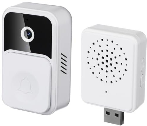 EXCEART Doorbell Wireless Con Video Wifi e Videocitofono Per e Appartamenti Facile Installazione e Multi-account