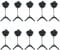 10PCS Öl Tank Kappe for Husqvarna 340 345 346XP 350 353 Kettensäge Kettensäge Ersatz Ersatzteil