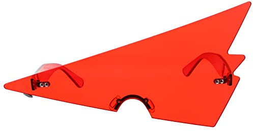 Homoyoyo 1 Paar lustige Brille lustige Partybrille Trendy für Gläser Nerd Brille Herren weihnachtsdeko felsige Brille strapazierfähige Brillen Frauenbrillendekor Strandbrillen Stk rot