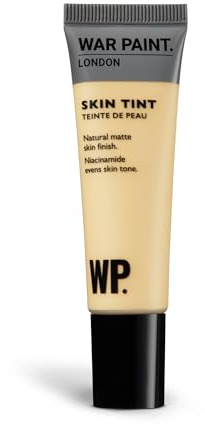 War Paint Skin Tint Matte Tinted Moisturiser with Niacinamide, T1 30ml | Lightweight Tinted Moisturiser for Men with Niacinamide, Hydrates Skin and Helps Even Out Skin Tone, Natural Matte Finish