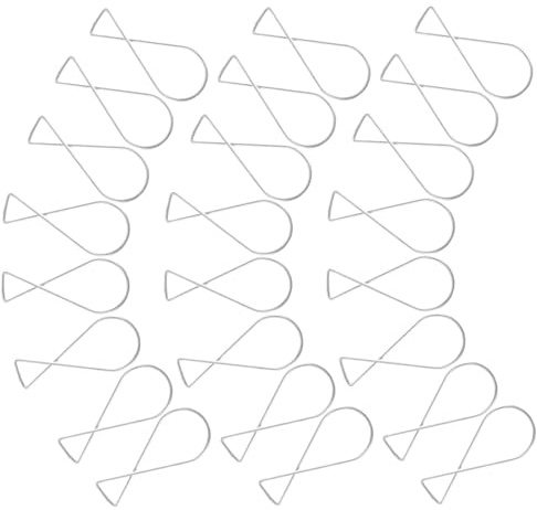 BIUDECO 100pièces Crochets De Plafond Suspendus Métal Clips Pour Plafond Sans Perçage Utilisation Multi-objets Pour Bureau Et Maison