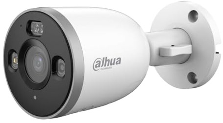 Dahua Bullet D1 5 MP Outdoor WLAN-Überwachungskamera mit Erkennung von Personen und Fahrzeugen, Farbnachtsicht, Zwei-Wege-Audio, aktiver Abschreckung, WiFi 6