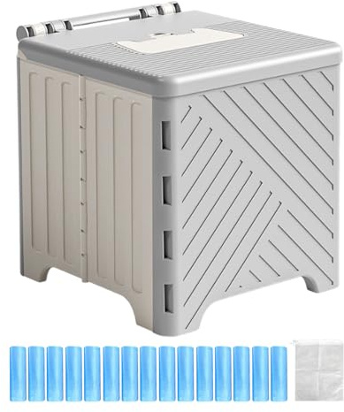 Tragbare Campingtoilette, Toilettenstuhl für Erwachsene, Klappbar & Rutschfester Toilettensitz mit PVC Sitzpolster für Senioren Krankenhaus Outdoor Camping Reisen