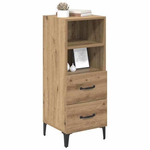vidaXL Sideboard Artisan oak 34 x 34.5 x 90 cm Engineered wood, Modern Sideboard, Rectangular Storage Unit, Practical Living Room Organizer, Dining Essentials Holder for Compact Spaces