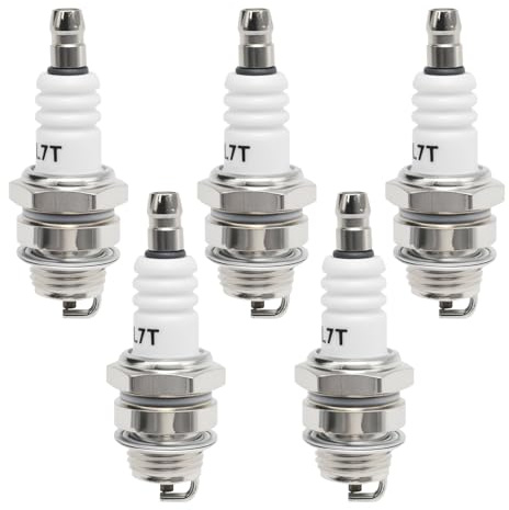 Ollanoos 5 Stück Zündkerzen, Ersatz für Stihl FS36 FS44 FS38 FS45 FS55 FS80 FS85 HS45 HS80, Ersatz für Bosch WSR6F Kettensäge