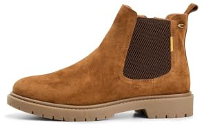 camel active Damen Chelsea Boot aus echtem Leder Braun, womenswear-39