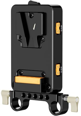 SHUAIGUO Piastra Batteria con Attacco a V in Lega di Alluminio con Uscita PD, Interfacce Triple D-Tap e Design Leggero per Fotocamere e Luci