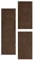 HomebyHome Bettumrandung Schlafzimmer 3 teilig Teppich Braun - Waschbarer Bettumrandung Teppich Läufer Set Extra Flauschig Bettvorleger Schlafzimmer Bettset:2 St. 100x200 cm | 1 St. 80x250 cm