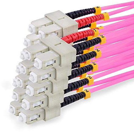 TPFNet 5er Pack 3m LWL Duplex Kabel SC/SC OM4 Multimode 50/125µm 10 Gigabits