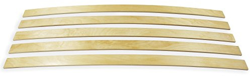 wiedergutschlafen Ersatz-Federholzleisten – 5er Set | Ersatzteile zur Lattenrost Reparatur | Birkenholz | FSC-Zertifiziert | 50 mm breit, 8 mm stark (905 mm)