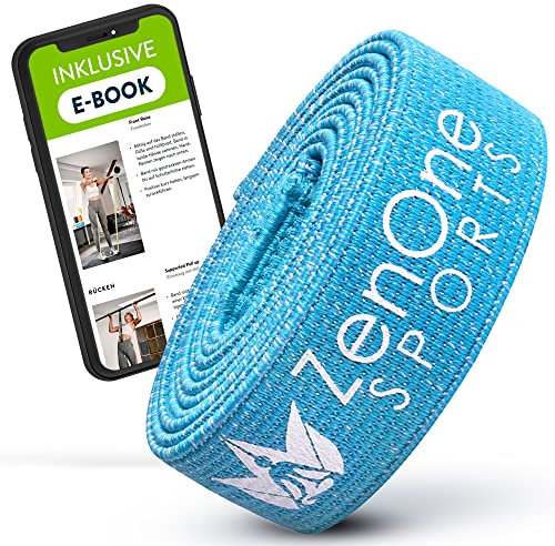 ZenOne Sports Premium Resistance Bands, Widerstandsband, Einzel- und Fitnessbänder Set, Klimmzugband inkl. E-Book & Workout-Guide, Fitness Band und Pull Up Bänder für Sport & Krafttraining