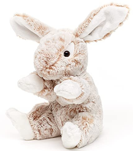 Uni-Toys - Hase mit Schlappohren, groß - Hellbraun-meliert - superweich - 22 cm (Höhe) - Plüsch-Kaninchen - Plüschtier, Kuscheltier